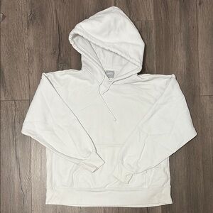 TNA White Cozyaf Boyfriend Hoodie
